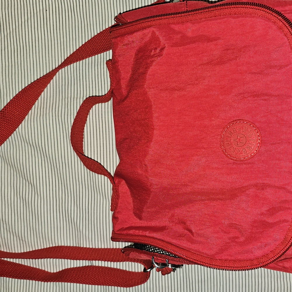 Kipling Red Travel Bag Lightweight Nylon